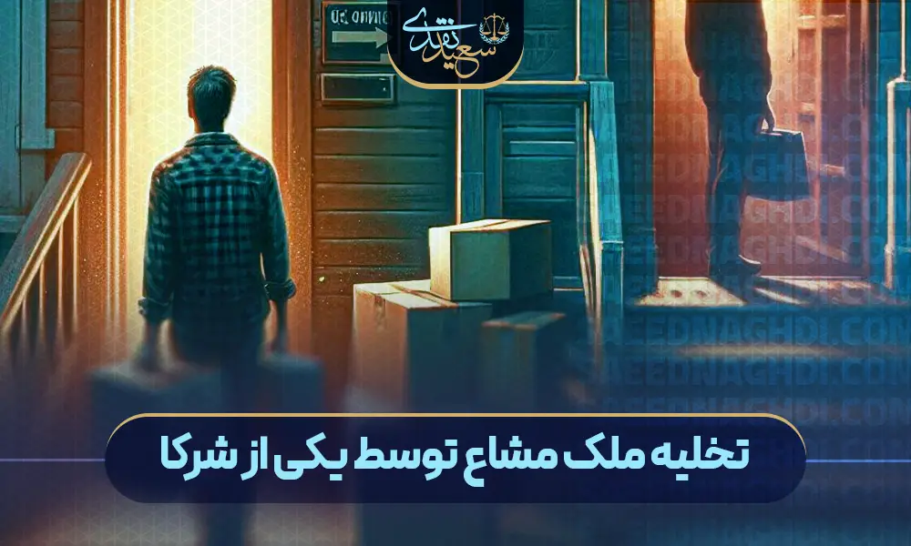 تخلیه ملک مشاع توسط یکی از شرکا copy